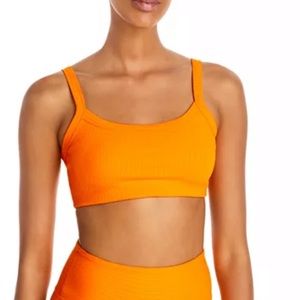 Year of Ours Ribbed Bralette Orange Sorbet S